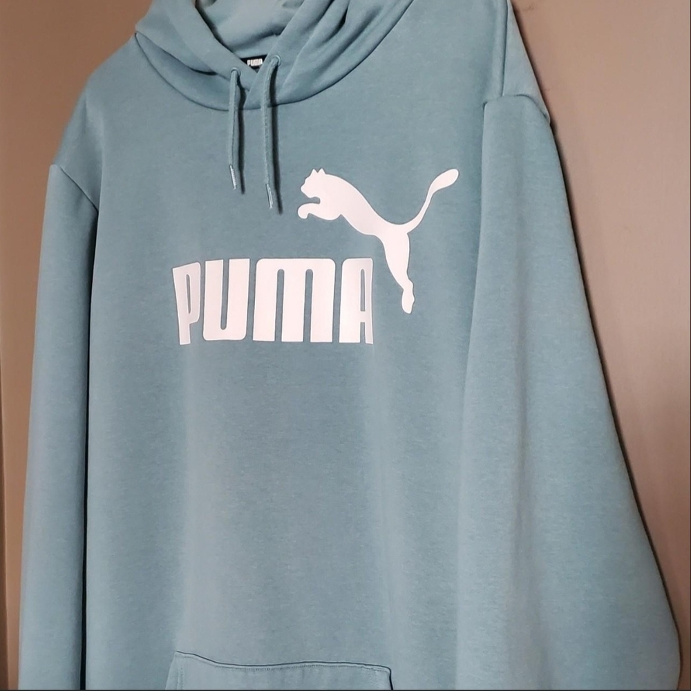 PUMA Men's Big & Tall Green Hoodie 4XLT Excellent Condition